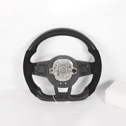 Pinalloy OEM Real Carbon Fiber Re-manufactured Multi Function LED Steering Wheel For VW MK7 GTI 2015+