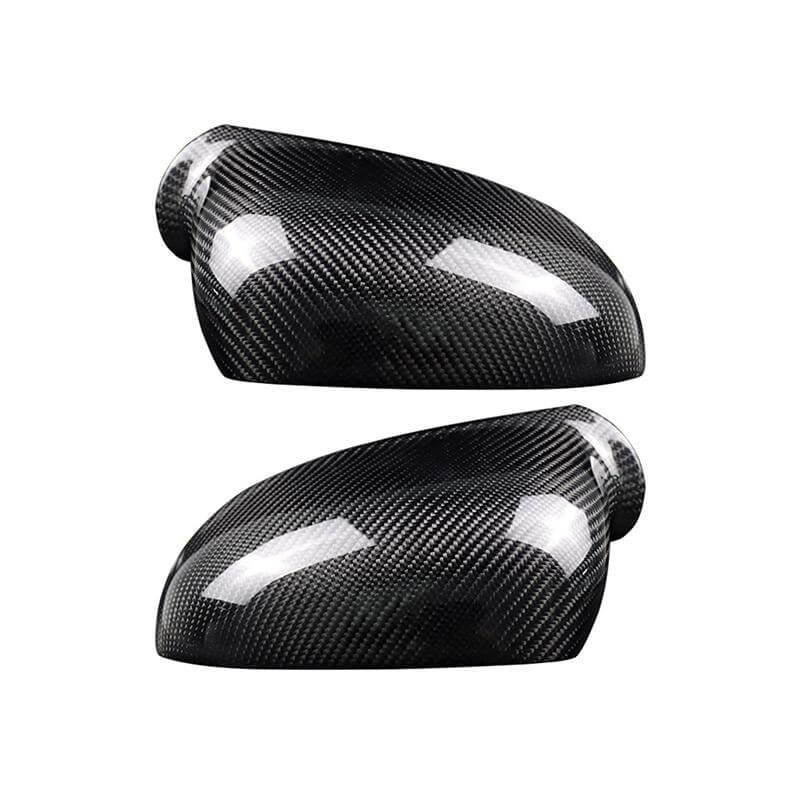 (Set of 2) Pinalloy Real Carbon Fiber Side Door Mirror Cover Trim For 2003-2009 MK5 VW Golf /GTI /R