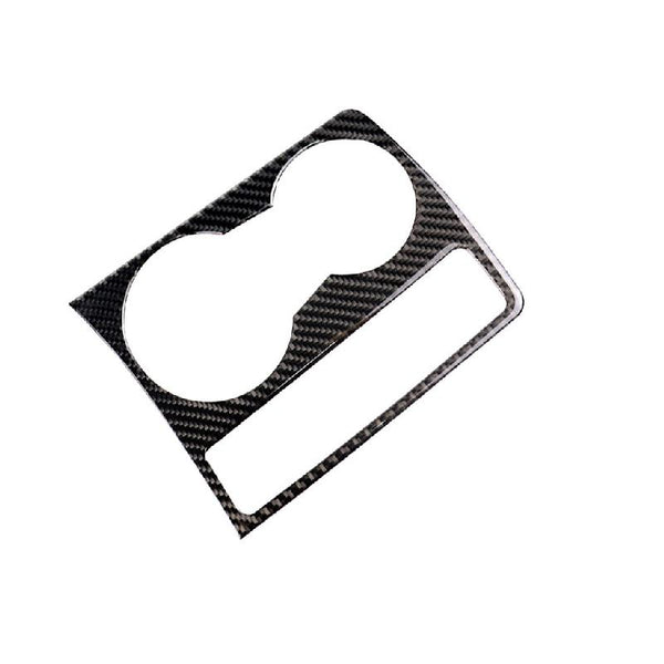 Carbon Fiber Cup Holder Trim Frame Sticker for Audi A4 B8 2009-2016 - Pinalloy Online Auto Accessories Lightweight Car Kit 