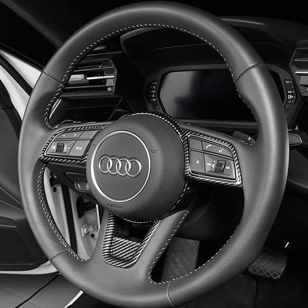 ABS Plastic Steering Wheel Trim Cover for 2017-2021 Audi A3L/A4L/A5/Q2L