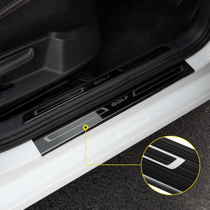 Car Door Non-Slip Kick Plates Pedal Cover for MK7 MK7.5 2014+