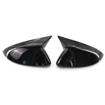 (Set of 2) Pinalloy ABS Plastic Horn Style Side Door Mirror Cover Caps For VW Golf Mk7 GTI 2014 - 2018