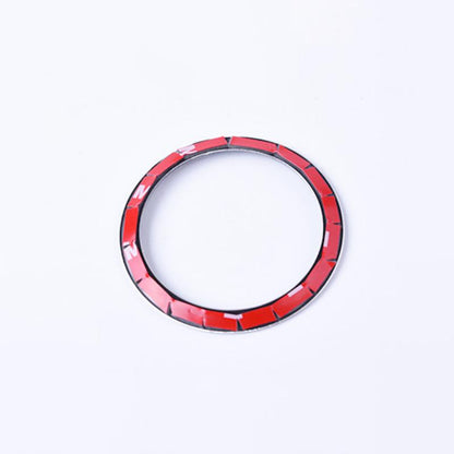 Steering Wheel Center Emblem Frame Sticker Cover Ring For Smart 453 Fortwo Forfour (Silver)
