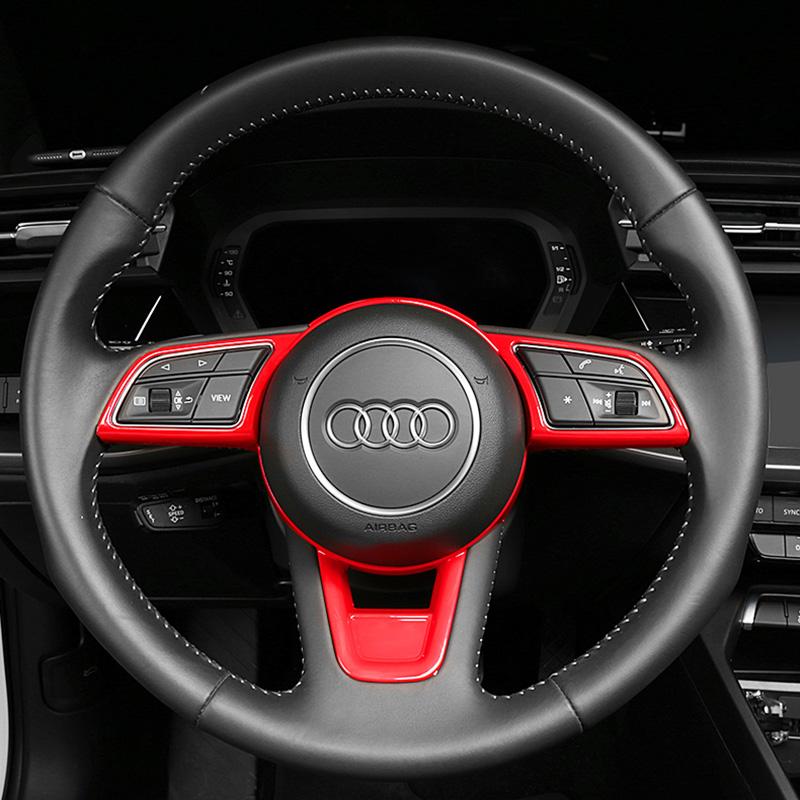 Pinalloy Steering Wheel Emblem for Audi 2017 to 2023, including A4L, Q2L,  A3, A5, and S3