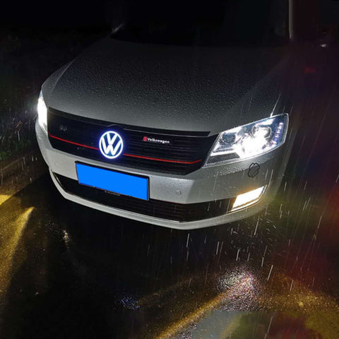LED Lighting Automotive Front Emblem + Front Frame for VW Models