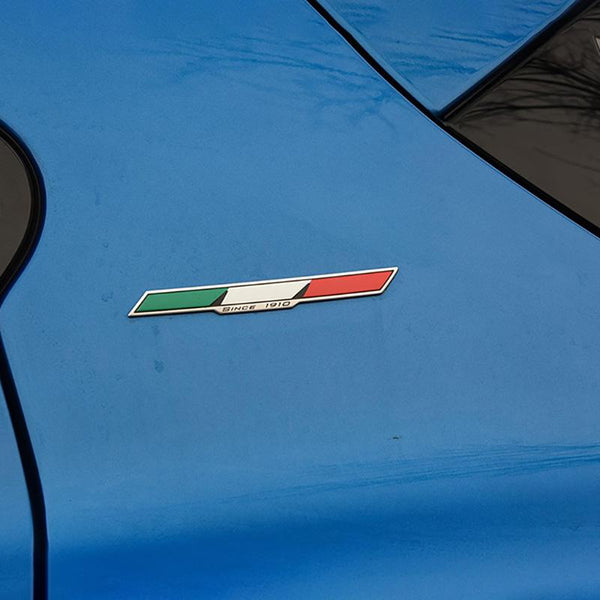 (Set of 2) Car 3D Italy Italian Flag Emblem Badge Decals Sticker for Alfa Romeo