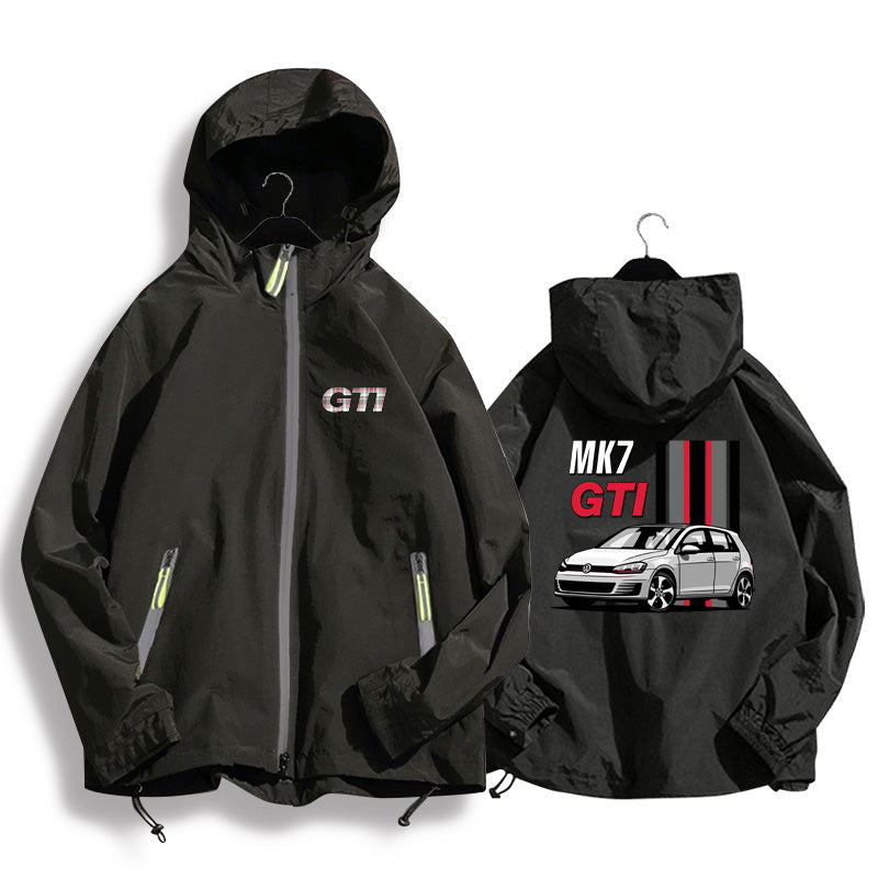 GTI Hooded Jacket Hoddie men's Cardigan Jacket (V3 Black)