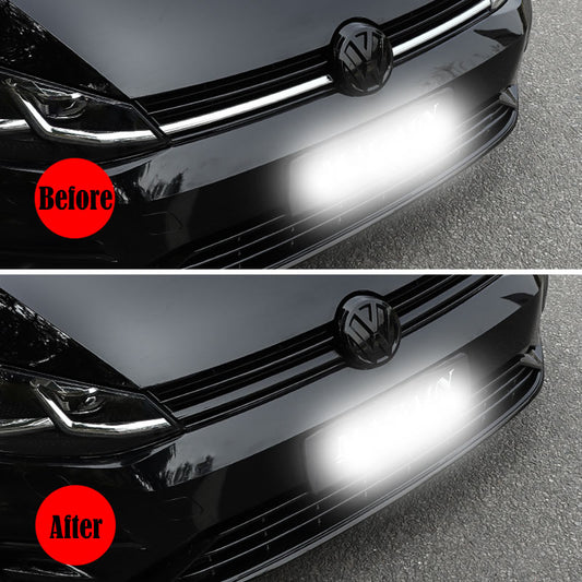 Glossy Black Front Grille Frame Overlay Sticker Line Liner for MK7 2014-2017
