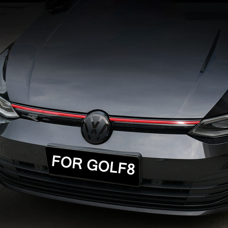 Pinalloy Glossy Front Frame Grill ABS Sticker Line Liner For VW MK7.5 2021+