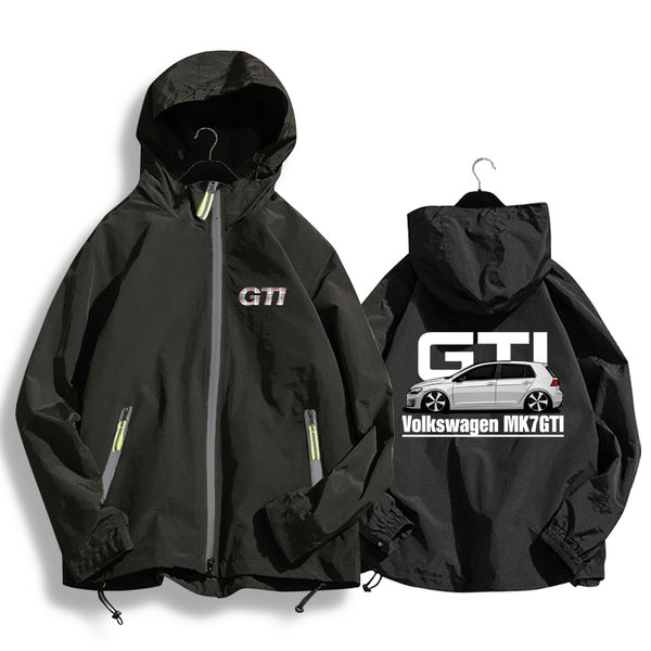 GTI Hooded Jacket Hoddie men's Cardigan Jacket (V2 Black)