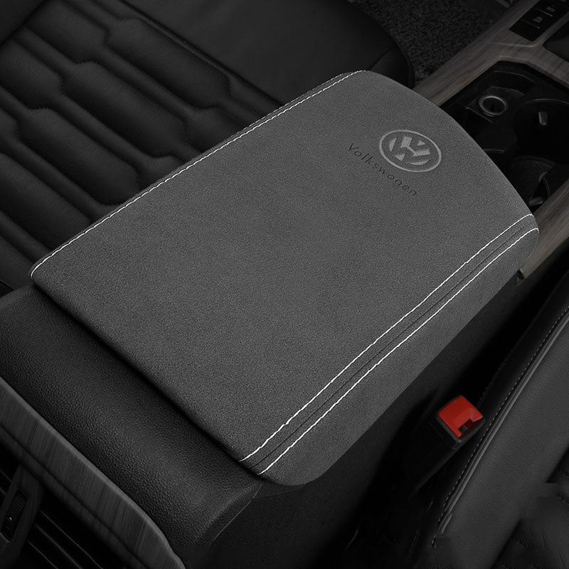 Pinalloy Alcantara Armrest Lid Box Cover for VW Magotan b8/Passat/CC/Tiguan L