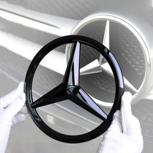 ABS Benz Front Logo Sticker For Mercedes-Benz  A B C E CLA GLA GLC GLEGLS-class