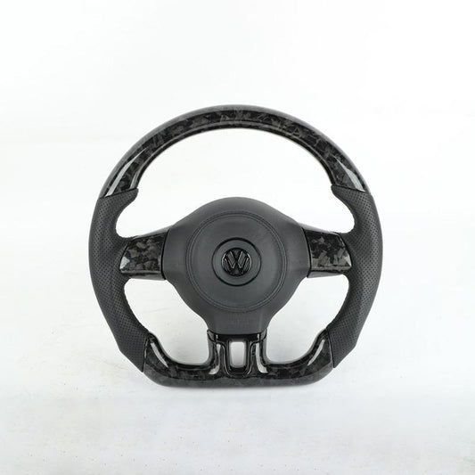Pinalloy Forged Carbon Fiber Re-manufactured Steering Wheel For VW MK6 (Non multi-function)