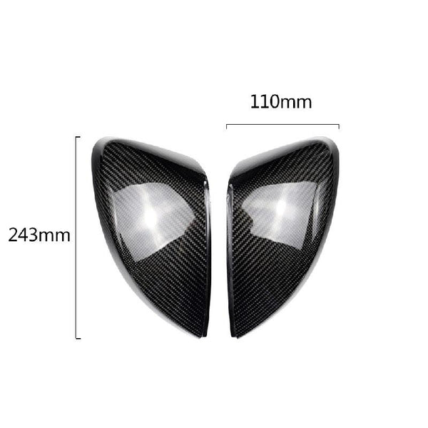 Pinalloy Carbon Fiber Side Mirror Covers Caps For Audi A3 2013+ - Pinalloy Online Auto Accessories Lightweight Car Kit 