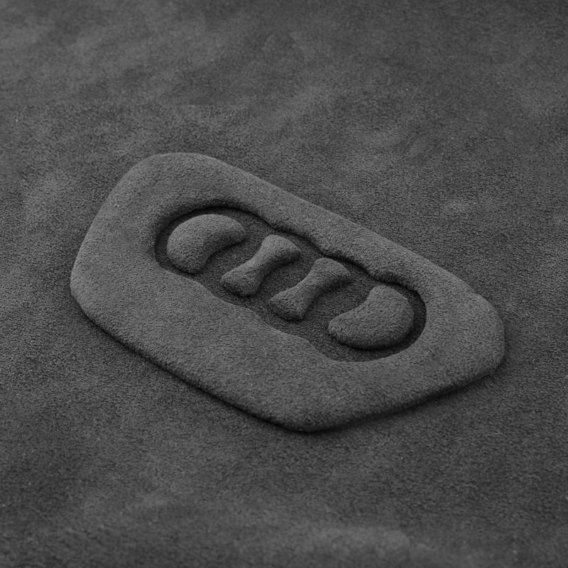 Pinalloy Synthetic Cashmere Interior Steering Wheel Emblem Decorative Stickers for Audi A3/A6L/Q7 Models