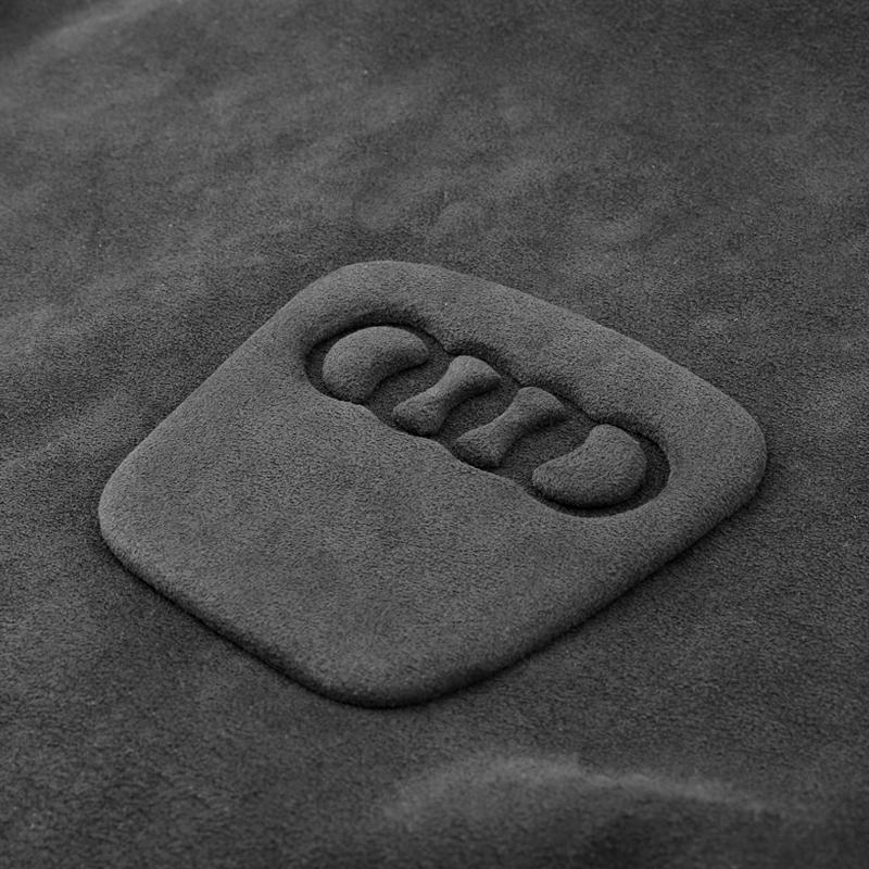 Pinalloy Synthetic Cashmere Interior Steering Wheel Emblem Decorative Stickers for Audi A4L/A6L/Q5/Q7 Models