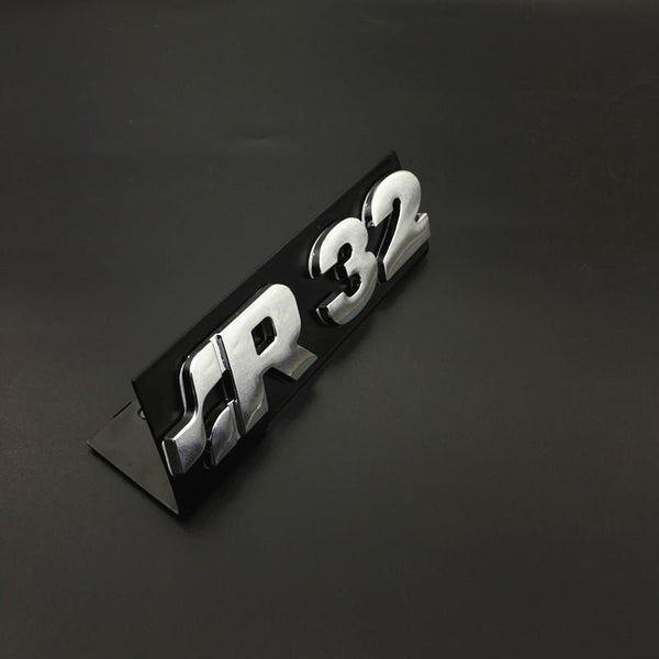 Pinalloy Silver ABS Stickers Mark Emblem with R32 Wording
