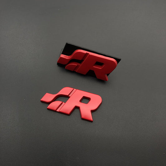 Pinalloy Red ABS Stickers Mark Emblem with R32 Wording