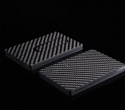 Magnetic Real Carbon Fiber Credit Card Travel Card Card Holder Case - Pinalloy Online Auto Accessories Lightweight Car Kit 