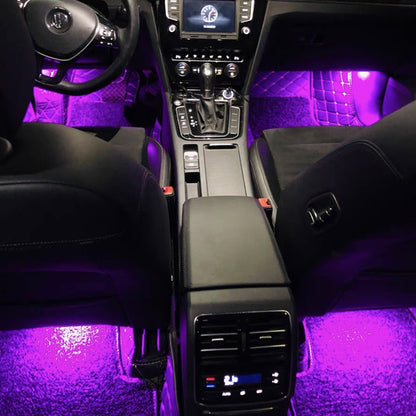 Pinalloy Ambient Lights Footwell Lights LED Rear Foot Lights for Volkswagen Golf 7 7.5Rline