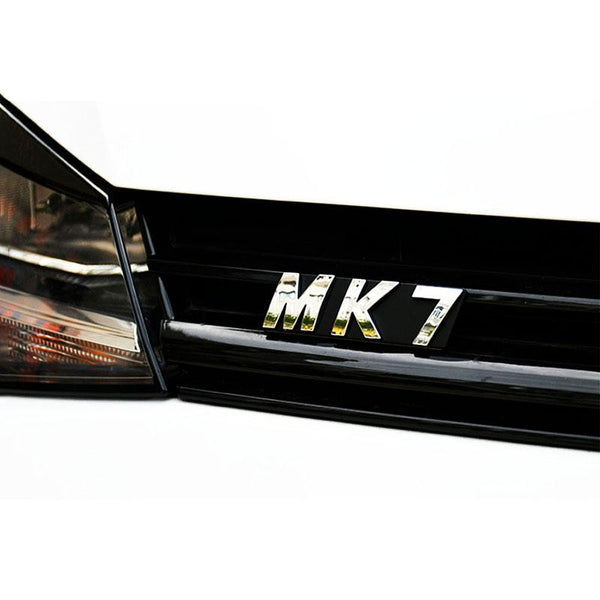 Silver Emblem Grille MK 6 7 7.5 Wording Badge For VW Models