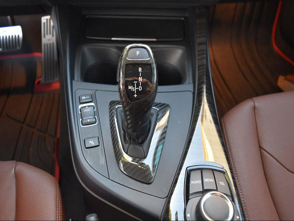 Real Carbon Fiber Gear Shift Surround Trim for BMW F22 F23 F30 F31 F32 F34 F36 (Left) - Pinalloy Online Auto Accessories Lightweight Car Kit 