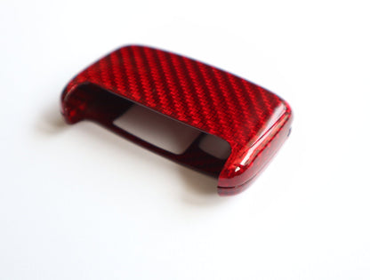 Pinalloy Deluxe Real Red Carbon Fiber Remote Key Cover  Skin Shell for Range Rover - Pinalloy Online Auto Accessories Lightweight Car Kit 