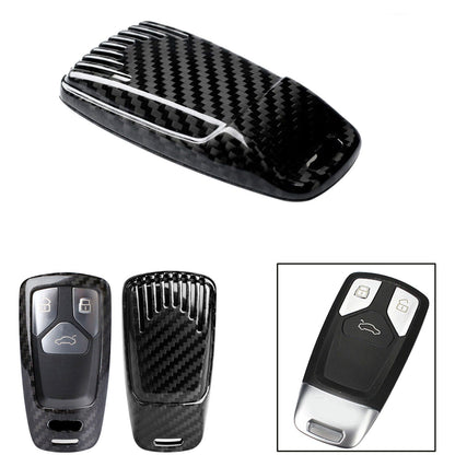 Pinalloy Real Black Carbon Fiber Case Cover for 2016-2018 Audi Keyless Smart Key - Pinalloy Online Auto Accessories Lightweight Car Kit 