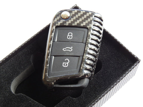 KMH Metal With Silicone Car Key Cover for Volkswagen (3 Button