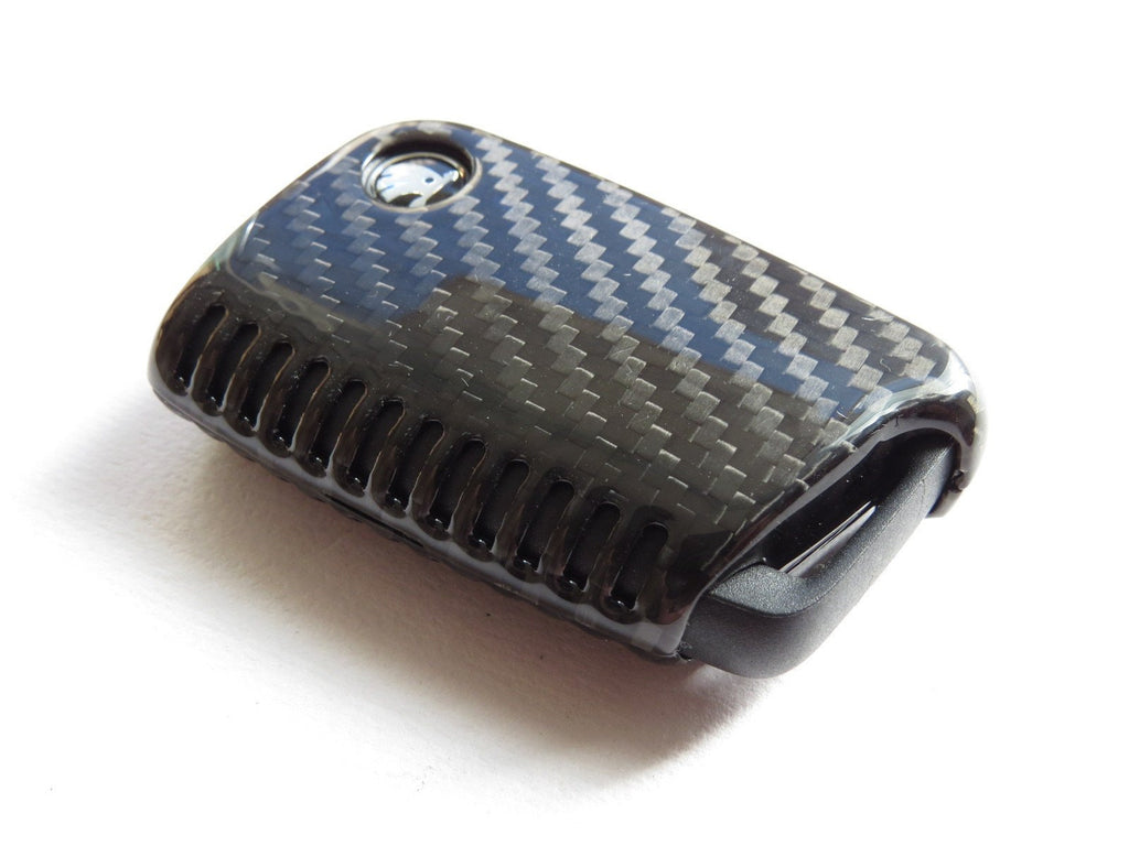 Deluxe Real Pure Carbon Fiber Key Cover Case Skin Shell Fob for VW Gol