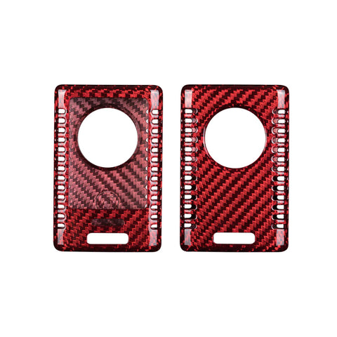 Pinalloy Real Red Carbon Fiber Key Fob Case for Chevrolet Corvette for 2014-2019 C7 (Vents)