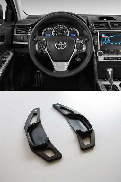 Pinalloy Black Alloy Steering Wheel Extension Paddle Shift Extension for Toyota Corolla Camry 2010 - 2015 - Pinalloy Online Auto Accessories Lightweight Car Kit 