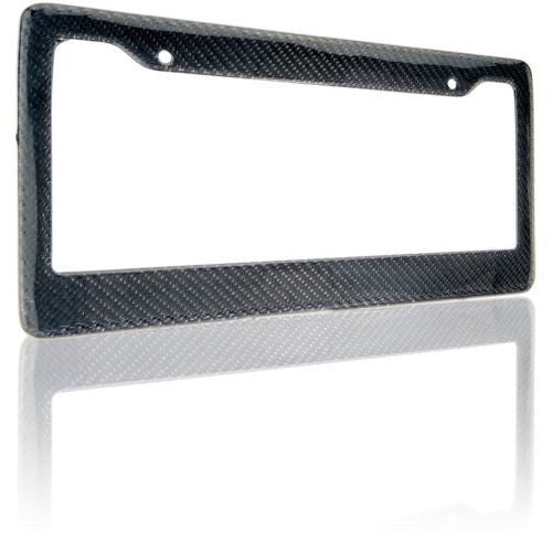 Pinalloy Real 100% Carbon Fiber License Plate 12" x 6" Frame Cover Original 3K - Pinalloy Online Auto Accessories Lightweight Car Kit 